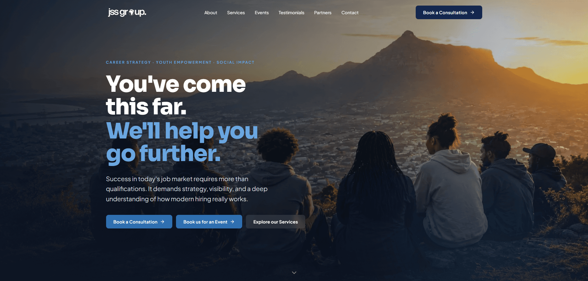 JSS Group website built by Nexsite Studios
